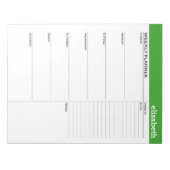 Wekelijkse Planner met de Naam van de Douane en Kl Notitieblok (Voorkant)