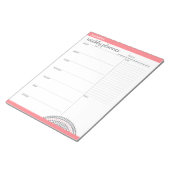 Wekelijkse Planner met de Naam van de Douane en Kl Notitieblok (Schuin)