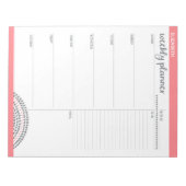 Wekelijkse Planner met de Naam van de Douane en Kl Notitieblok (Voorkant)