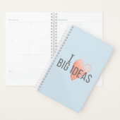 Wekelijkse planner met grote ideeën waar ik van ho (Display)