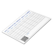 Wekelijkse Planner met Titel aan Personalize. Noti Notitieblok (Schuin)