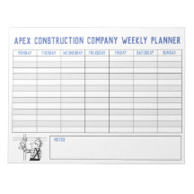 Wekelijkse planner met titel om te personaliseren.