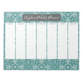 Wekelijkse planner - Modern Farmhouse Tegel Patter Notitieblok (Voorkant)