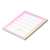 Wekelijkse Planner Notitieblok – Weekdagindeling (Linkerzijde)