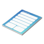 Wekelijkse planner notitieblok – weekdagindeling (Linkerzijde)