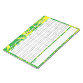 Wekelijkse planner om te personaliseren met naamke notitieblok (Schuin)