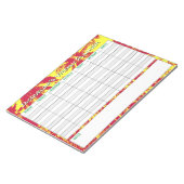 Wekelijkse planner om te personaliseren met naamke notitieblok (Schuin)