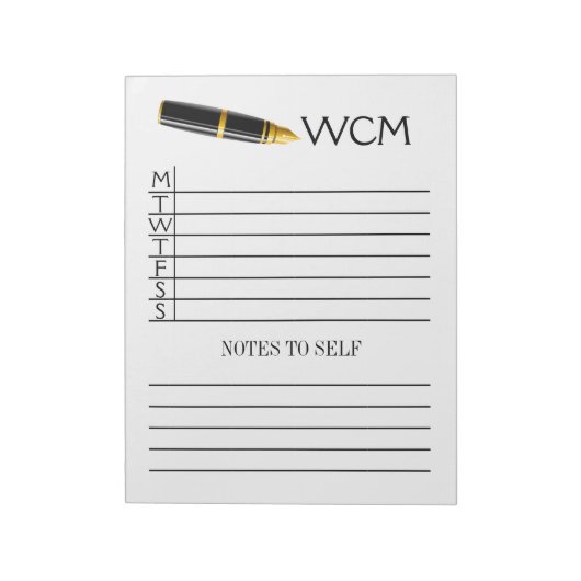 Wekelijkse Planner Pad/Multomap Notitieboek invoeg Notitieblok (Linkerzijde)