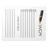 Wekelijkse Planner Pad/Multomap Notitieboek invoeg Notitieblok (Voorkant)