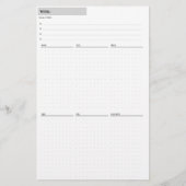 Wekelijkse Planner Pagew (Achterkant)