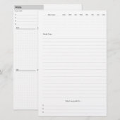 Wekelijkse Planner Pagew (Voorkant / Achterkant)