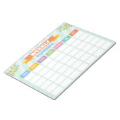 Wekelijkse planner papier notitieblok (Schuin)