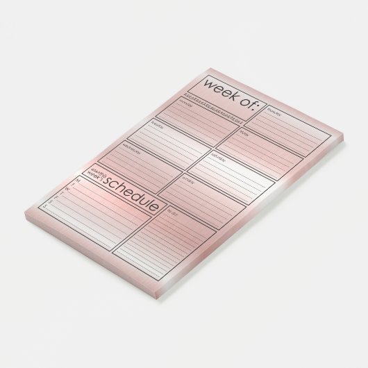 wekelijkse planner-Post-it® notes (Schuin)