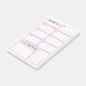 wekelijkse planner-Post-it® notes (Schuin)