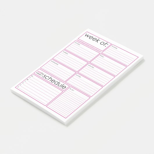 wekelijkse planner-Post-it® notes (Schuin)