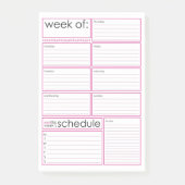 wekelijkse planner-Post-it® notes (Voorkant)