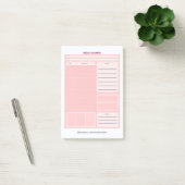 Wekelijkse planner post-it® notes (Kantoor)