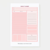 Wekelijkse planner post-it® notes (Voorkant)