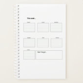 Wekelijkse planner Printable om lijst te doen (Voorkant)