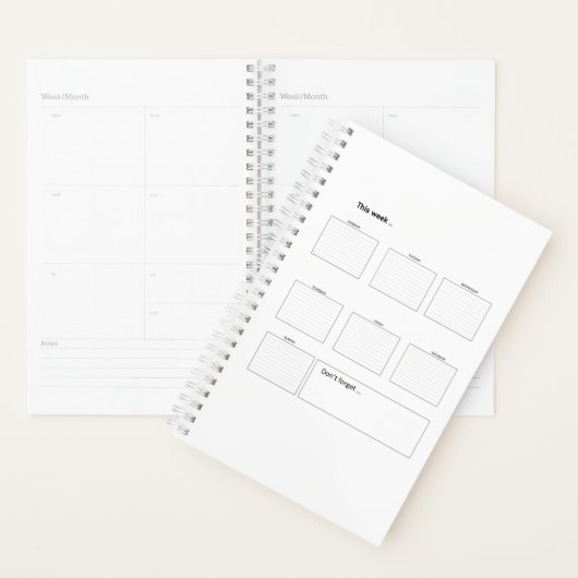Wekelijkse planner Printable om lijst te doen (Display)