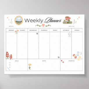 Wekelijkse Planner Printables Gezellig Huis Tracke Poster