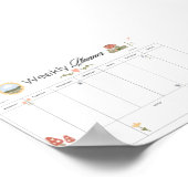 Wekelijkse Planner Printbaar Huis Tracker Cozy Poster (Hoek)