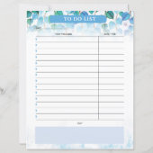 Wekelijkse planner sjabloon (Achterkant)