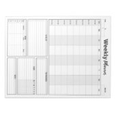 Wekelijkse planner & takenlijst Notitieblok (Voorkant)