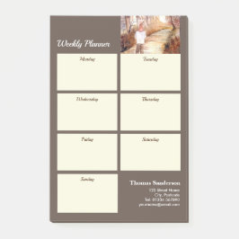 Wekelijkse planner Vader-dochter wandeling Herfstp Post-it® Notes