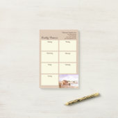Wekelijkse planner Vissermanhuis Noorse kust Post-it® Notes (Op bureau)