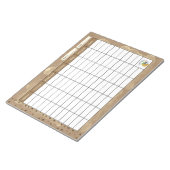 Wekelijkse planner voor koffieliefhebbers notitieblok (Schuin)