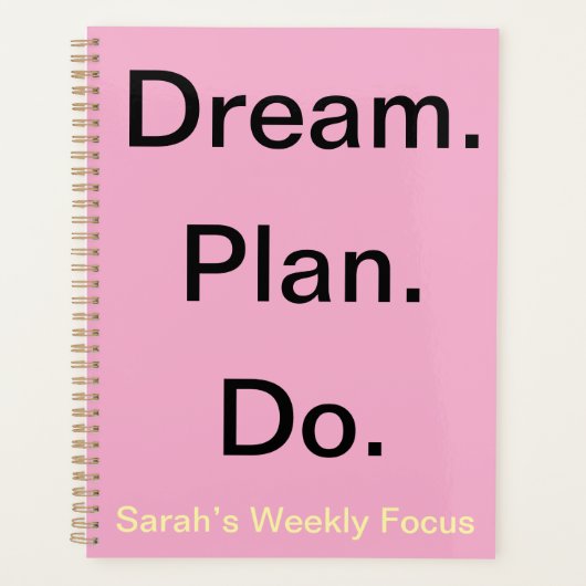 Wekelijkse Planner voor Vrouwen - Custom Motivatie (Voorkant)