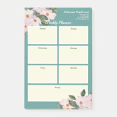 Wekelijkse Planner Waterverf Roze Roses Ballerina Post-it® Notes (Voorkant)