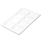 Wekelijkse planning Blanco agenda Notitieblok (Schuin)