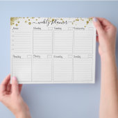 Wekelijkse planning om Kaart te doen (Hand)