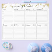 Wekelijkse planning om Kaart te doen (Enkel)