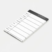 Wekelijkse Planning Tracker Post it notities Post-it® Notes (Schuin)