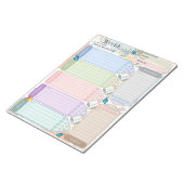 Wekelijkse platenventilatorvlinder Multicolkleurig Notitieblok (Schuin)