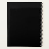 Wekelijkse Professionele Maandelijkse Zwart Goud Z Planner (Achterkant)