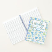 Wekelijkse reflectie met bloemenontwerp notitieboek (Binnen)