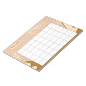 Wekelijkse routinetrackers notitieblok (Schuin)