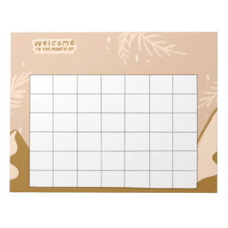 Wekelijkse routinetrackers notitieblok