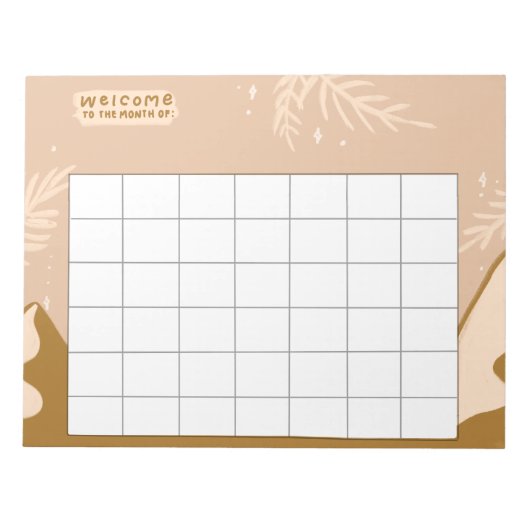 Wekelijkse routinetrackers notitieblok (Voorkant)