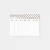Wekelijkse schema herinnering Post It Notes Gift (Voorkant)