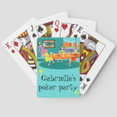 Wekelijkse speelkaarten voor Retro Women's Wekly C (Achterkant)