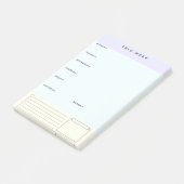 Wekelijkse Sticky Planner Post-it Notes (Schuin)