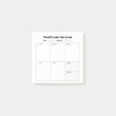 Wekelijkse studieplanner (in het Spaans) Post-it® Notes (Voorkant)