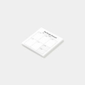 Wekelijkse studieplanner (in het Spaans) Post-it® Notes (Schuin)