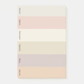 wekelijkse takenlijst | Opmerkingen over de dageli Post-it® Notes (Voorkant)