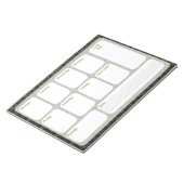 Wekelijkse takenlijst planner notitieblok (Schuin)